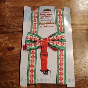 Xmas Suspenders & Bowtie